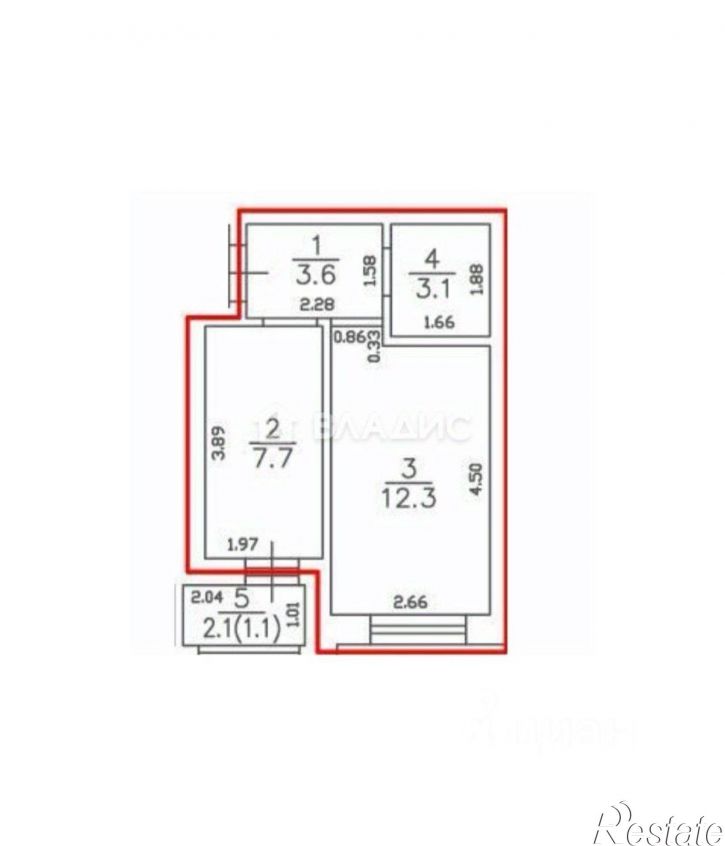 1-комн квартира ул Гептнера, 7Б,  д. 7Б