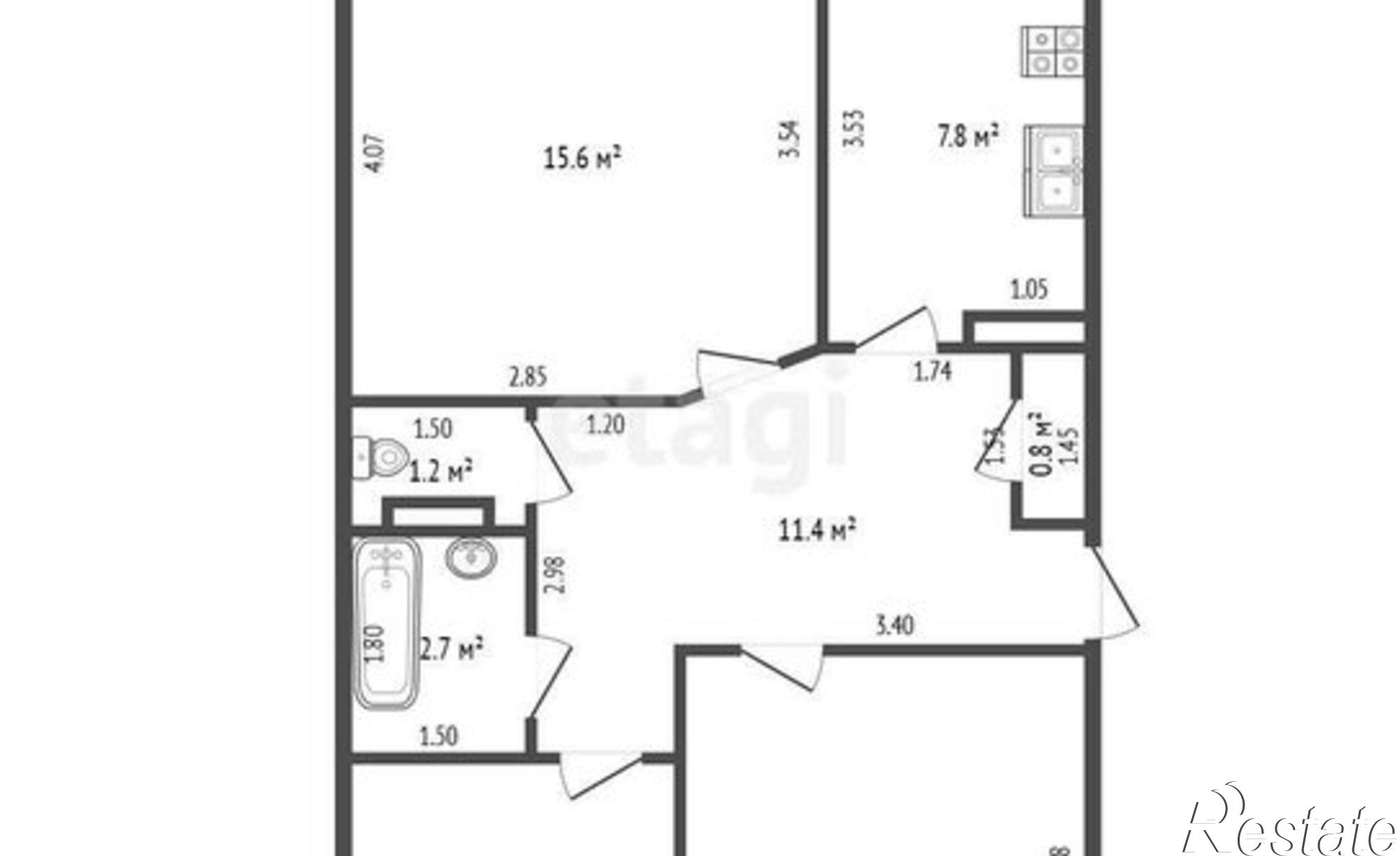 Купить квартиру за 6 300 000 рублей на Западный переулок, 24