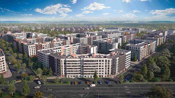 1-комн квартира в новом доме Героя России Катериничева улица, д.1