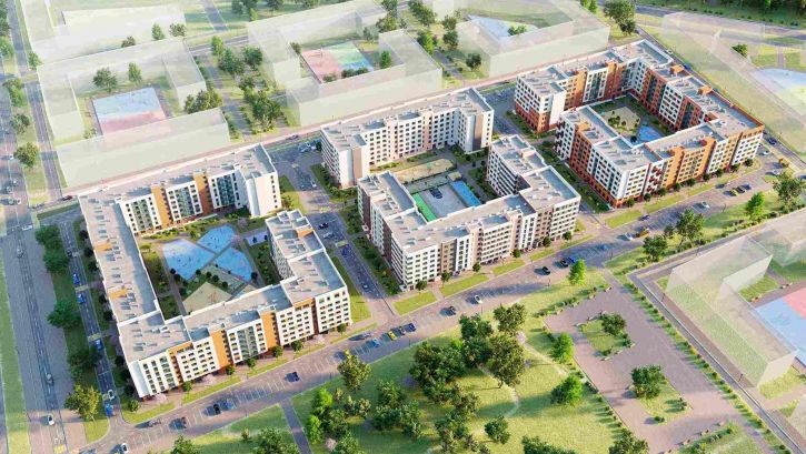 1-комн квартира в новом доме Героя России Катериничева улица, д.1