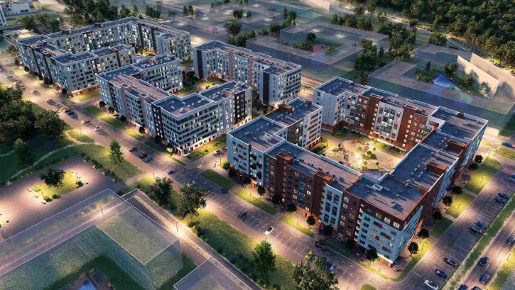 1-комн квартира в новом доме Героя России Катериничева улица, д.1