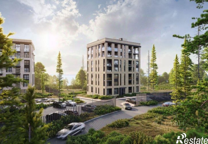 2-комн квартира в новом доме Пионерский, посёлок Рыбное