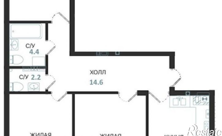 3-комн квартира ул Ленинградская, 2,  д. 2