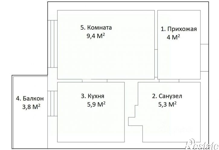 1-комн квартира