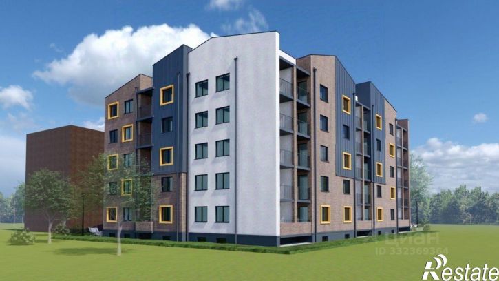 2-комн квартира в новом доме Пионерский, Рабочая улица, 42